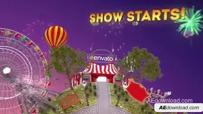 Circus Intro Openers template preview