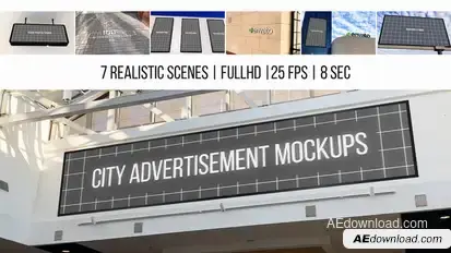 City Advertisement Mockups Product Promo template preview