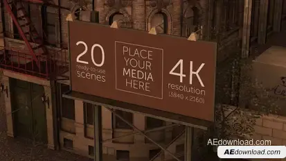 City Billboards Mock-Up Pack Video Displays template preview