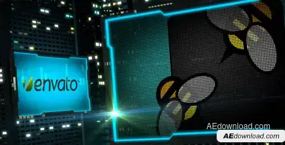 City Flare Video Displays template preview