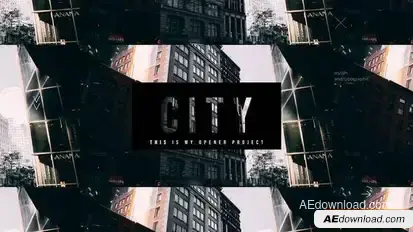 City Intro Openers template preview