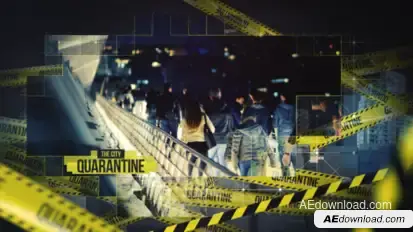 City Quarantine Opener Video Displays template preview