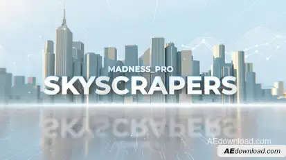 City Skyscrapers | Corporate Economy Opener Video Displays template preview