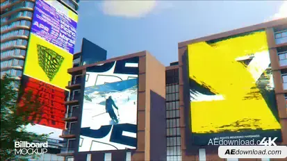 Cityscape Billboard Building Video Displays template preview