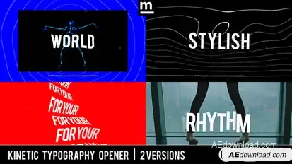 Clap Stomp Typography Titles template preview