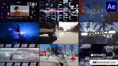 Videohive Claps Distortion for After Effects Openers template preview