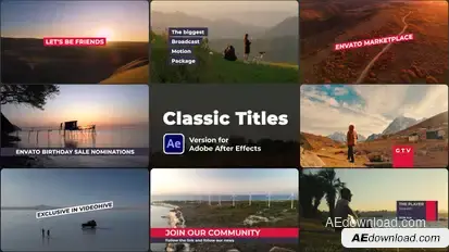 Classic Titles Titles template preview