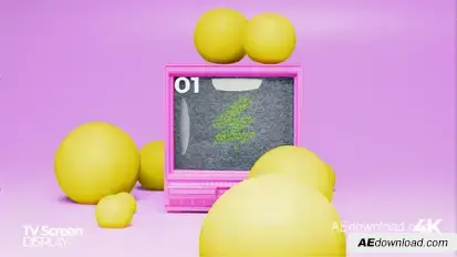Clay Old TV Screen Display Openers template preview