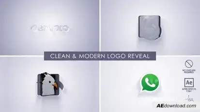 Clean & Modern Logo Reveal Logo Stings template preview