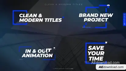 Clean & Modern Titles Titles template preview