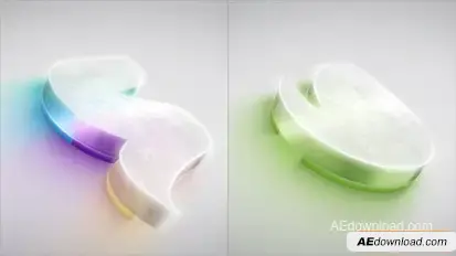 Clean 3D Glass Logo Reveal Intro Logo Stings template preview