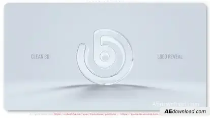 Clean 3d Logo Logo Stings template preview