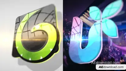 Clean 3D Logo Intro Logo Stings template preview