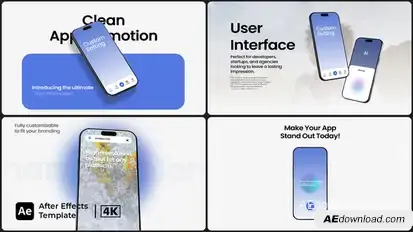 Clean AI App Promo Product Promo template preview