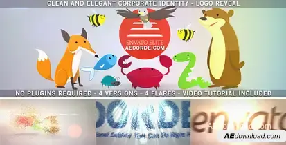 Clean and Elegant Corporate Identity - Logo Reveal Logo Stings template preview