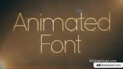 Clean Animated Font Titles template preview