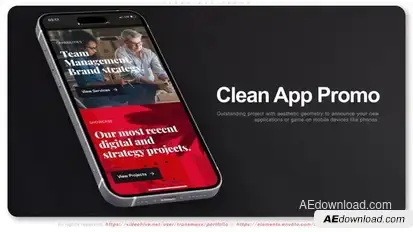 Clean App Promo Product Promo template preview