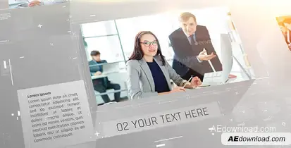 Clean Business Promo Video Displays template preview