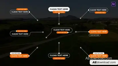 Clean Call Out After Effects Titles template preview