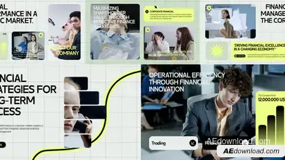 Clean Corporate Video Displays template preview