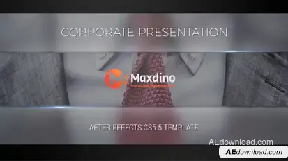 Clean Corporate Presentation Video Displays template preview
