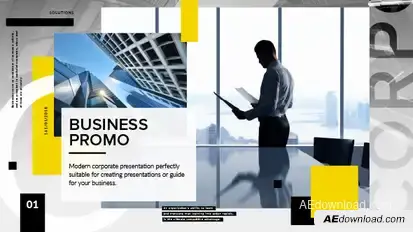 Clean Corporate Presentation Openers template preview