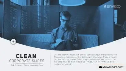 Clean Corporate Slides Openers template preview