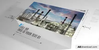 Clean Corporate Slideshow Video Displays template preview