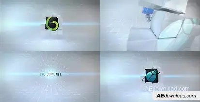 Clean Cubes Logo Reveal Logo Stings template preview