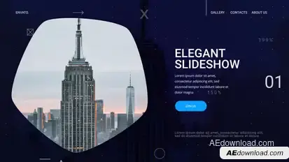 Clean Digital Presentation Video Displays template preview