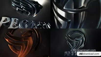 Clean Elegant 3D Logo Reveal Logo Stings template preview