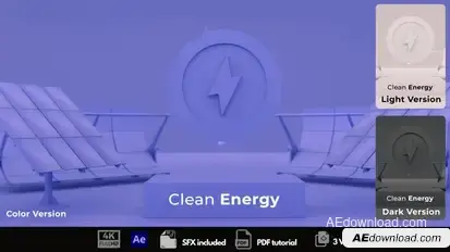 Clean Energy Logo Stings template preview