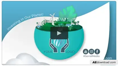 Clean Energy Logo Intro / Green Planet Campaign Product Promo template preview