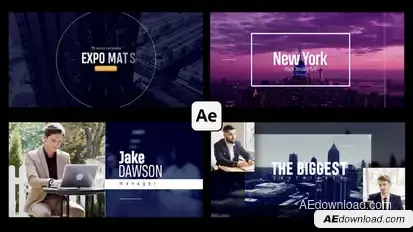 Clean Event Promo Video Displays template preview