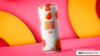 Clean Fizz Soft Drinks Product Promo template preview