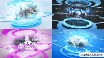 Clean Futuristic Slideshow Video Displays template preview