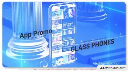 Clean Glass Phones App Promo Product Promo template preview