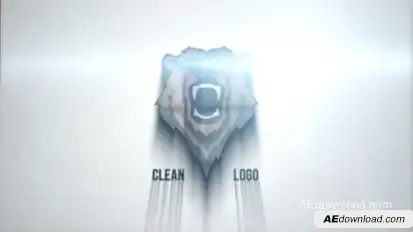 Clean Glitch Logo Logo Stings template preview