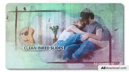 Clean Inked Slides Openers template preview
