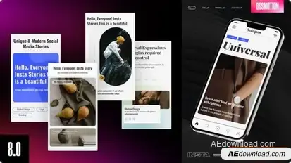 Clean Instagram Stories Openers template preview