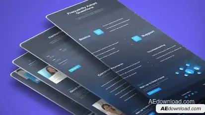 Clean Landing Page Mockup Corporate Presentation Product Promo template preview