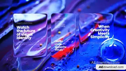 Clean Liquid Glass Titles Titles template preview