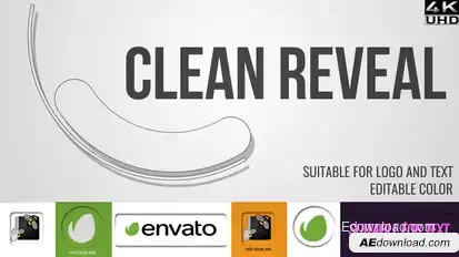 Clean Logo Reveal Logo Stings template preview
