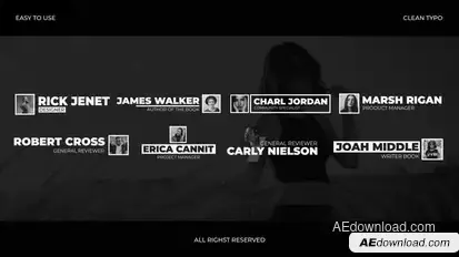 Clean Lower Thirds Elements template preview