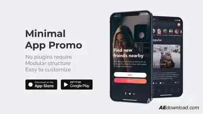 Clean Minimal App Promo Product Promo template preview