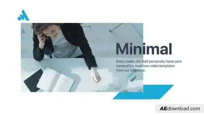 Clean Minimal Corporate Presentation Video Displays template preview