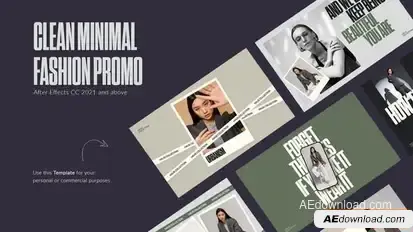 Clean Minimal Fashion Promo Openers template preview