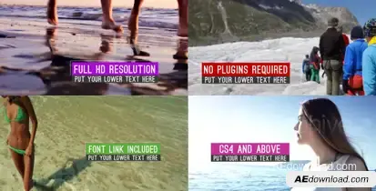 Clean Minimal Slideshow Video Displays template preview