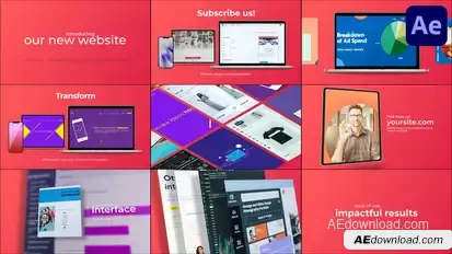 Clean Minimal Website Promo | After Effects Openers template preview