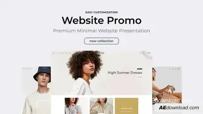 Clean Minimal Website Promo Product Promo template preview